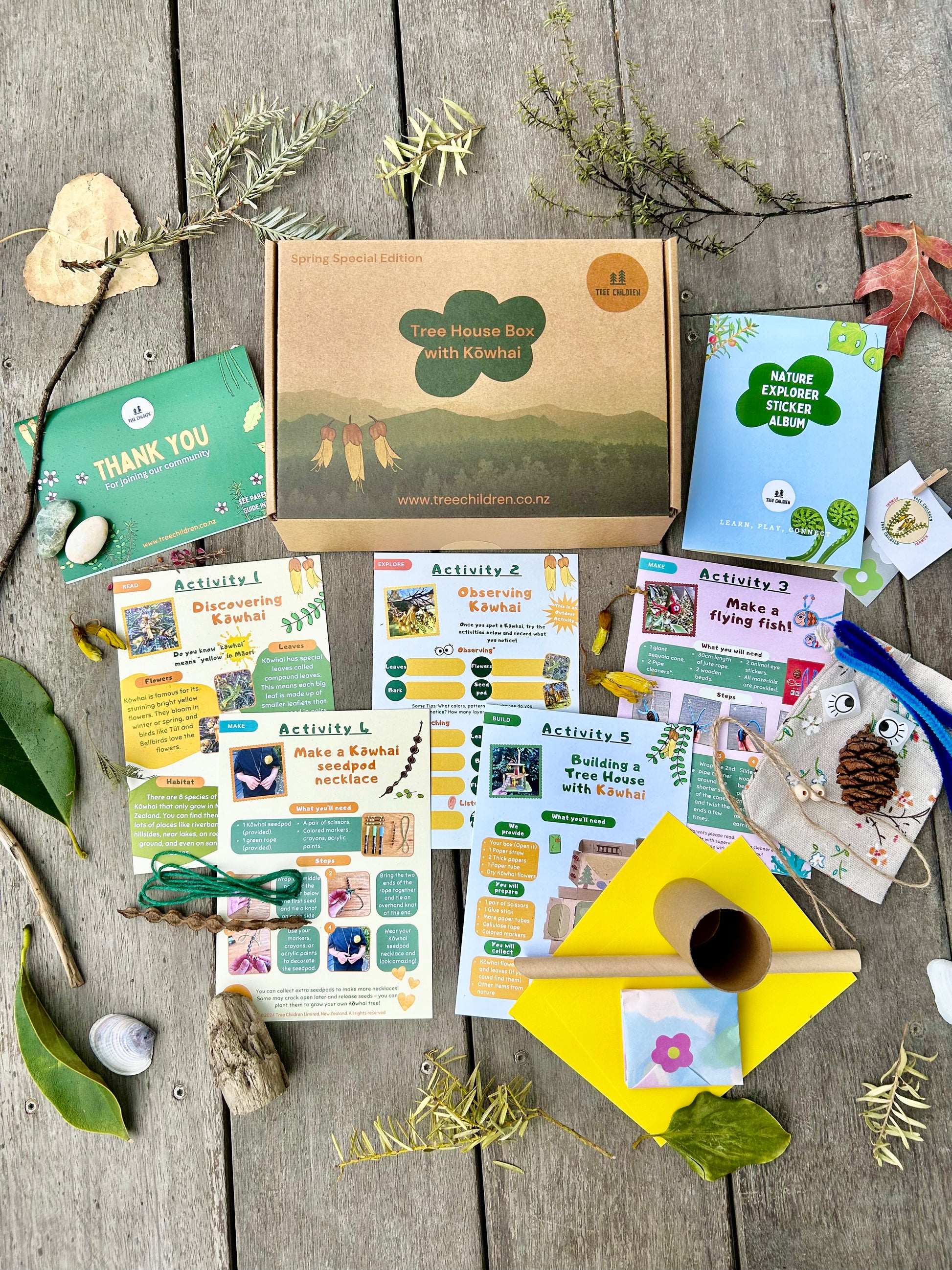Tree House Box Tree Children Box - Tree House Kōwhai Box